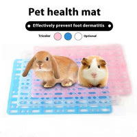 HKM-9565373 Pet-Friendly Easy-to-Clean Plastic Gridding Mat in Blue, Pink, and White
