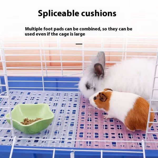 HKM-9565373 Pet-Friendly Easy-to-Clean Plastic Gridding Mat in Blue, Pink, and White