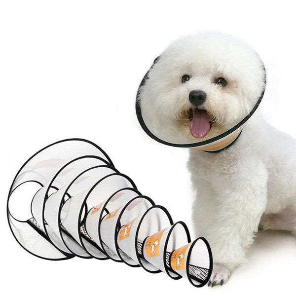 HKM-9565501 Pet Cat and Dog Adjustable Cleaning Collar - Various Sizes with Skin-Friendly Material