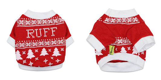 HKM-9565885 Pet Cotton Wool T-Shirt with Fun Prints for Dogs and Cats