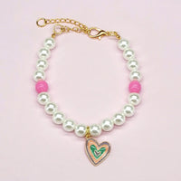 HKM-9566141 Charming Pet Necklace Collection with Bells and Pearl Accents for Cats - Multiple Colors and Designs Available