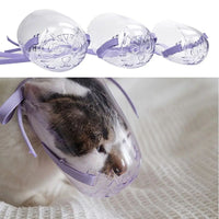HKM-9566781 Adjustable Cat Muzzle for Grooming and Bathing - Anti-Bite Mouth Cover for Safety