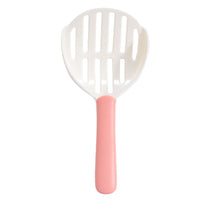 HKM-9567293 Tofu Cat Litter Scoop - Two-Color ABS Plastic Cat Poop Scoop for Easy Pet Cleaning