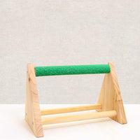 HKM-956755 Solid Wood Bird Perch Stand with Random Color Variations
