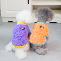 HKM-9567933 Winter Warm Two-Legged Sweatshirt for Small Dogs, Casual Cotton, Bichon & Pomeranian Styles Available