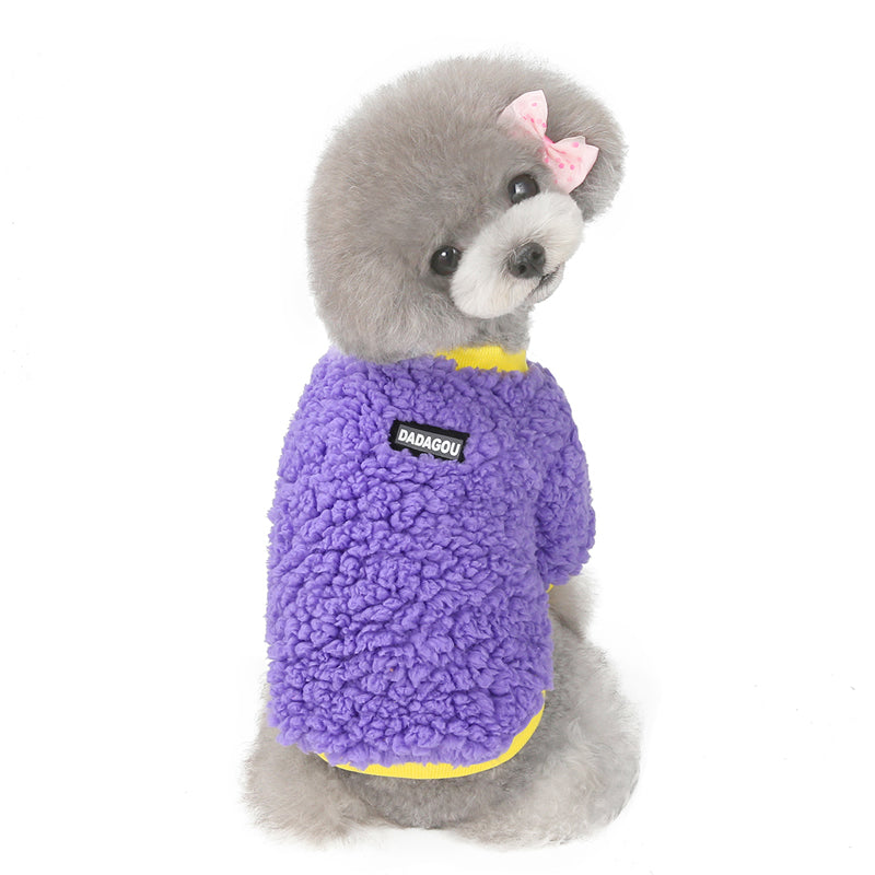 HKM-9567933 Winter Warm Two-Legged Sweatshirt for Small Dogs, Casual Cotton, Bichon & Pomeranian Styles Available