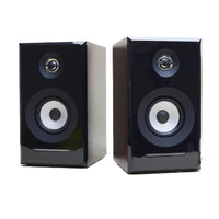HKM-956819 Classic Wooden 2.0 Bookshelf Speakers with Hi-Fi Stereo Sound and Bluetooth Connectivity