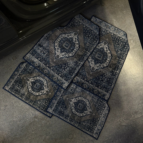 HKM-956883 Bohemian Retro Ethnic Style Stain-Resistant and Wear-Resistant Car Foot Mat - Multiple Colors Available