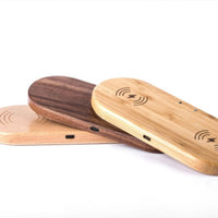 HKM-956883 Wooden Wireless Charger - 10W Bamboo, Beech & Walnut Options