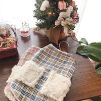 HKM-9569085 Winter Sleeveless Cat Vest - Blue Plaid & Pink Plaid, Various Sizes Available