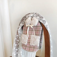 HKM-9569085 Winter Sleeveless Cat Vest - Blue Plaid & Pink Plaid, Various Sizes Available