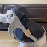 HKM-9569853 Black Cat Dress Up Cloak for Pets - Polyester Casual Style Apparel