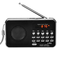 HKM-957011 Compact MP3 Player with FM Radio and USB Support - Ideal for Seniors - Available in White, Pink, Red, and Blue