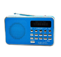 HKM-957011 Compact MP3 Player with FM Radio and USB Support - Ideal for Seniors - Available in White, Pink, Red, and Blue