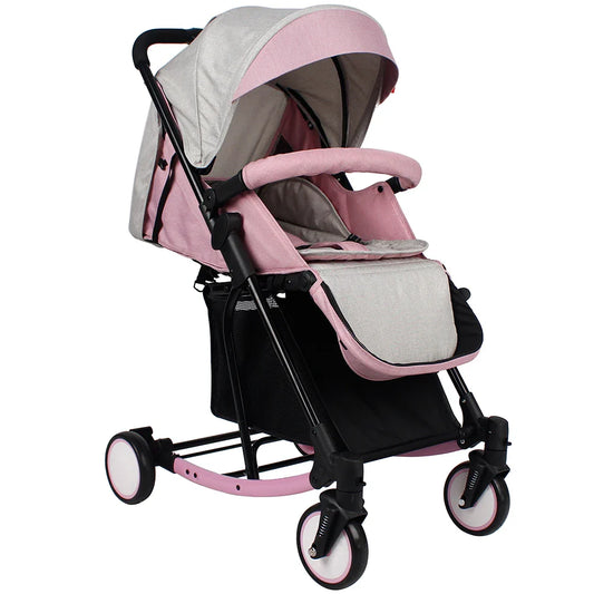 HKM-957011 Foldable Multifunctional Baby Swing Stroller with Rocking Feature for Travel and Outdoor Use