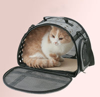 HKM-957011 One Shoulder Portable Pet Bag for Travel - Waterproof Oxford Cloth Cat Carrier