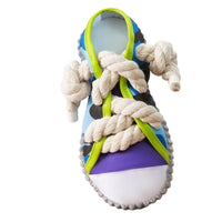 HKM-9570877 Dog Toy Cotton Rope Shoe Slippers with Squeaker and Bell for Teething and Interactive Play