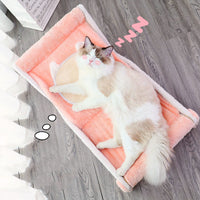 HKM-9572541 Compact Cat Climbing Frame - Foldable, Adjustable Recliner for Cozy Spaces