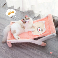 HKM-9572541 Compact Cat Climbing Frame - Foldable, Adjustable Recliner for Cozy Spaces
