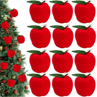 HKM-957267 12pcs Red Foam Christmas Ball Ornaments for Holiday Tree Decorations, 2.1 Inch