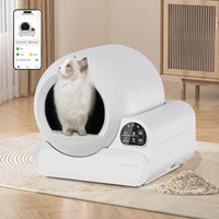 HKM-957267 Automatic Self-Cleaning Cat Litter Box with 65L Capacity for Cats Up to 10 kg