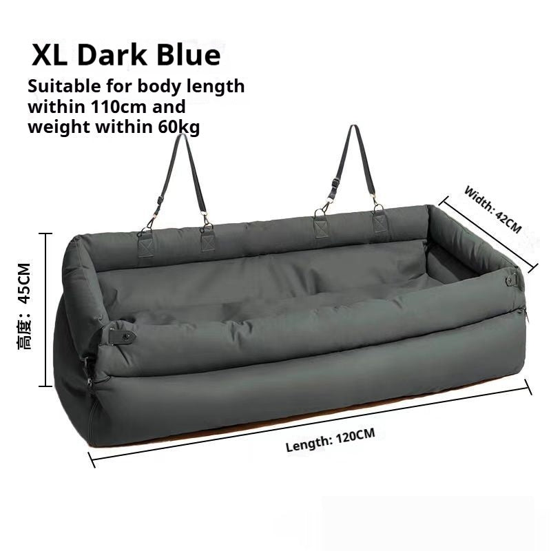 HKM-9572925 Spacious XXL Removable & Washable Pet Sofa for Dogs in Orange, Light Gray, and Blue
