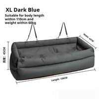 HKM-9572925 Spacious XXL Removable & Washable Pet Sofa for Dogs in Orange, Light Gray, and Blue