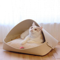HKM-9573309 Detachable Lock Felt Socket in Navy Blue, Coral Gray, and Beige Camel, Size 50*48*33CM