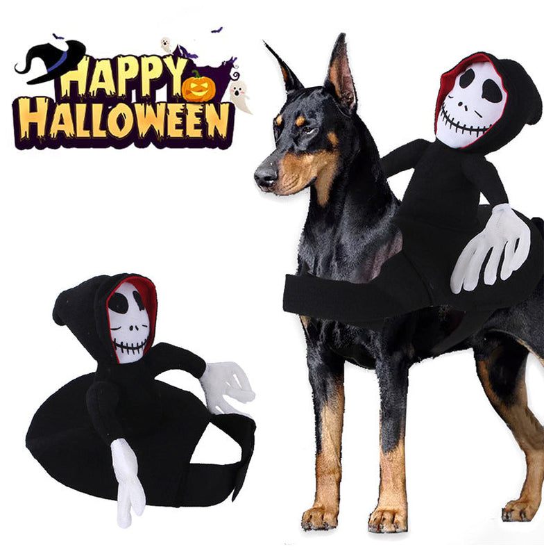 HKM-9573437 Pet Halloween Costume - Spider Pumpkin Vest for Dogs and Cats - Comfortable and Easy to Wear for Halloween Parties
