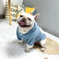 HKM-9573693 Cozy Coral Fleece Dog Clothes for Warmth and Comfort - Sizes M to 4XL