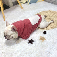 HKM-9573693 Cozy Coral Fleece Dog Clothes for Warmth and Comfort - Sizes M to 4XL