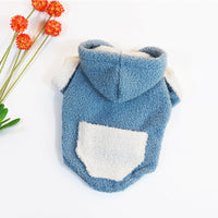 HKM-9573693 Cozy Coral Fleece Dog Clothes for Warmth and Comfort - Sizes M to 4XL