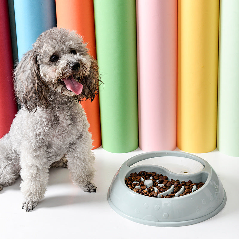 HKM-9575229 Anti-Choke Pet Bowl and Drinking Basin for Cats and Dogs - Eco-Friendly Material, 24CM Diameter