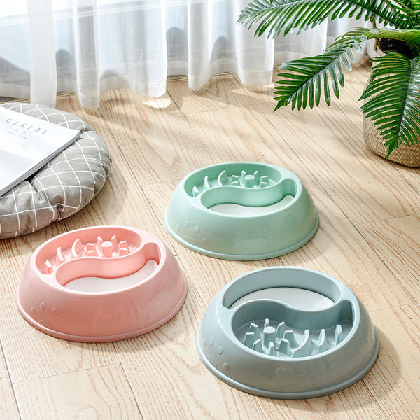 HKM-9575229 Anti-Choke Pet Bowl and Drinking Basin for Cats and Dogs - Eco-Friendly Material, 24CM Diameter