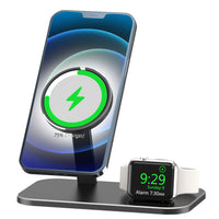 HKM-957523 Alloy Charging Stand for Smartwatches and Data Cables - Desktop Storage Base