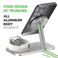 HKM-957523 Alloy Charging Stand for Smartwatches and Data Cables - Desktop Storage Base