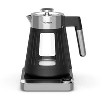HKM-957587 Portable Mini Glass Electric Kettle with Digital Control, 1.6L Capacity and Automatic Shut-Off
