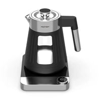 HKM-957587 Portable Mini Glass Electric Kettle with Digital Control, 1.6L Capacity and Automatic Shut-Off