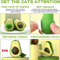 HKM-9576509 Avocado Shaped Catnip Ball Toy for Teeth Cleaning and Interactive Play
