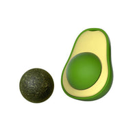 HKM-9576509 Avocado Shaped Catnip Ball Toy for Teeth Cleaning and Interactive Play