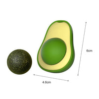 HKM-9576509 Avocado Shaped Catnip Ball Toy for Teeth Cleaning and Interactive Play