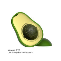HKM-9576509 Avocado Shaped Catnip Ball Toy for Teeth Cleaning and Interactive Play