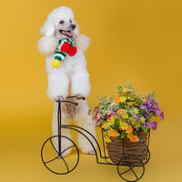 HKM-9576637 Warm Handmade Woolen Scarf for Dogs - Stylish and Cozy, Available in Red and Green