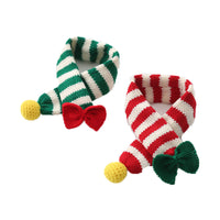 HKM-9576637 Warm Handmade Woolen Scarf for Dogs - Stylish and Cozy, Available in Red and Green