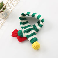 HKM-9576637 Warm Handmade Woolen Scarf for Dogs - Stylish and Cozy, Available in Red and Green