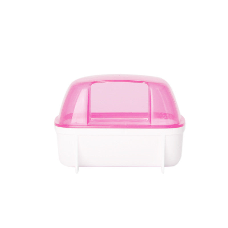 HKM-9576893 Dual-Purpose Cloud-Shaped Hamster Bathtub with Splash-Proof Design and Transparent View