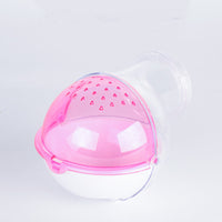 HKM-9576893 Dual-Purpose Cloud-Shaped Hamster Bathtub with Splash-Proof Design and Transparent View