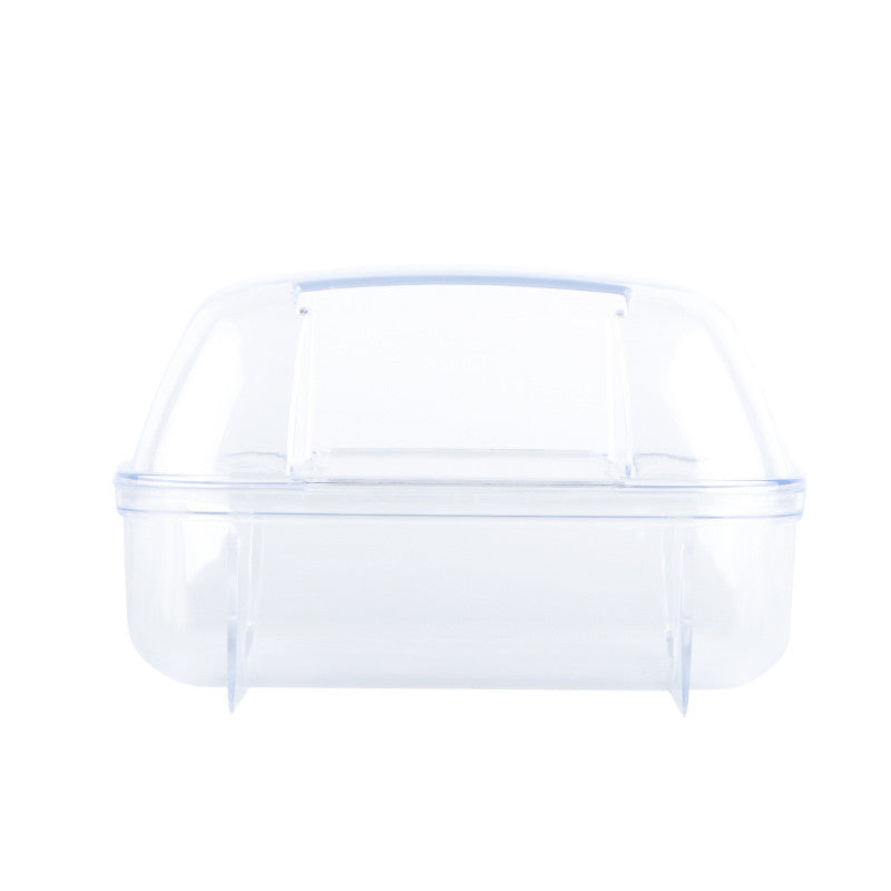 HKM-9576893 Dual-Purpose Cloud-Shaped Hamster Bathtub with Splash-Proof Design and Transparent View