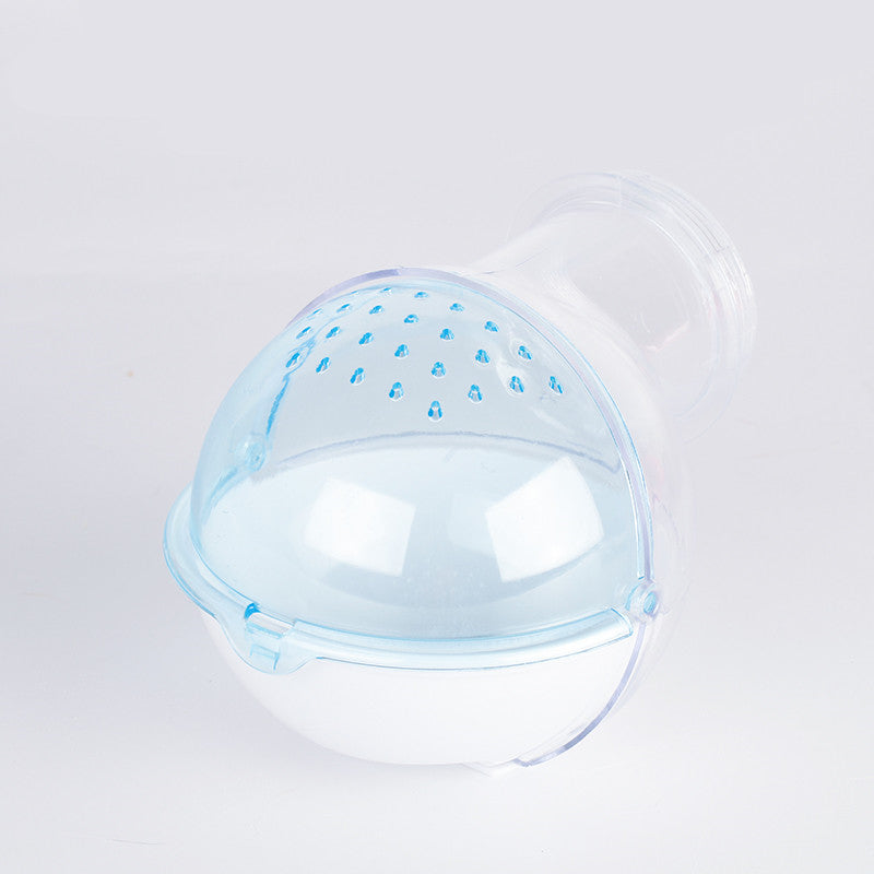 HKM-9576893 Dual-Purpose Cloud-Shaped Hamster Bathtub with Splash-Proof Design and Transparent View