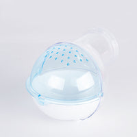 HKM-9576893 Dual-Purpose Cloud-Shaped Hamster Bathtub with Splash-Proof Design and Transparent View